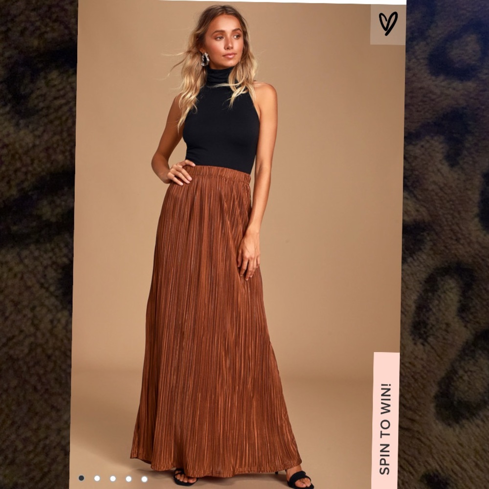 ISO!!!! Stand in the Sunset pleated maxi skirt